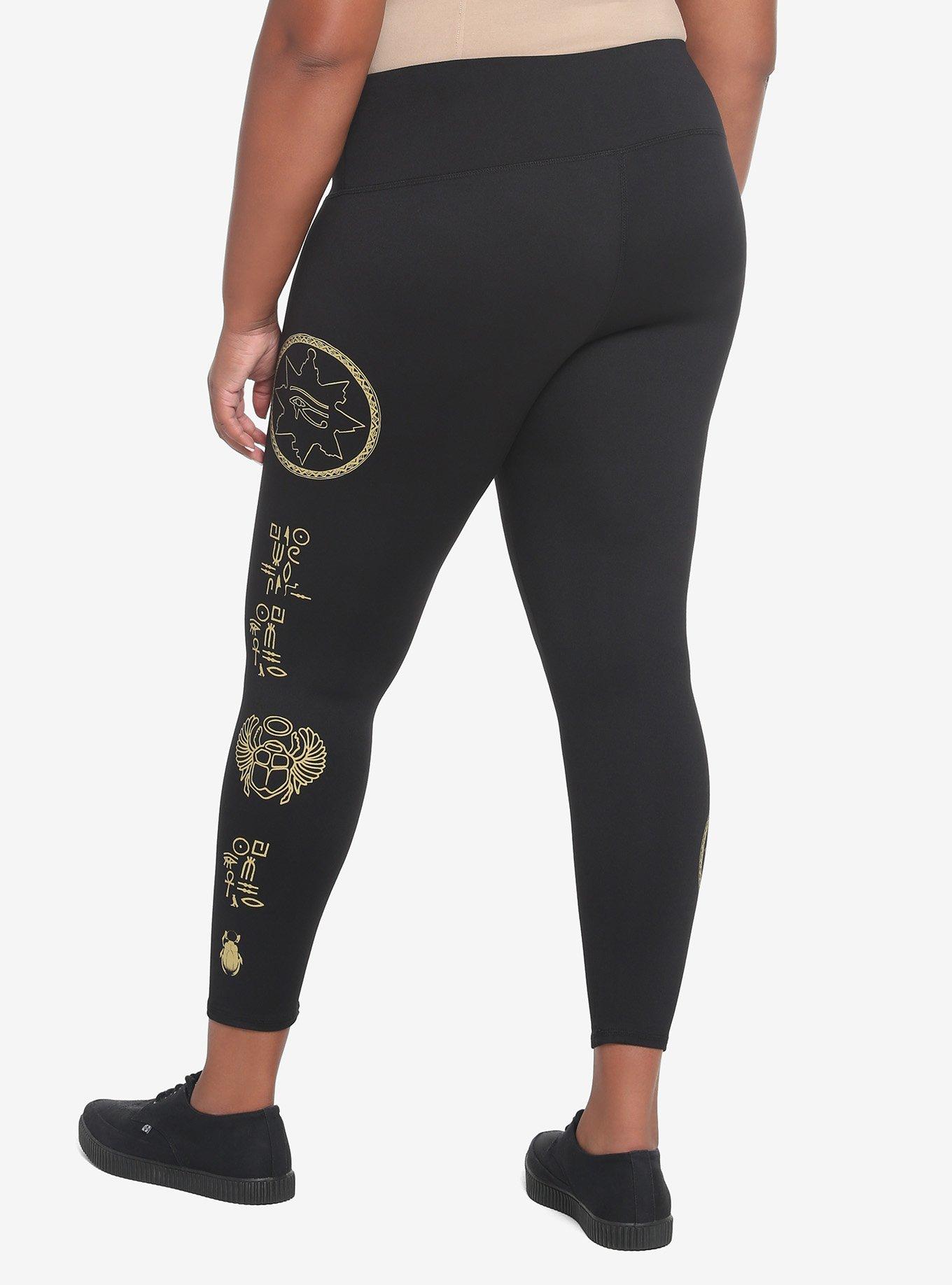 The Mummy Hieroglyphics Leggings Plus Size, , hi-res