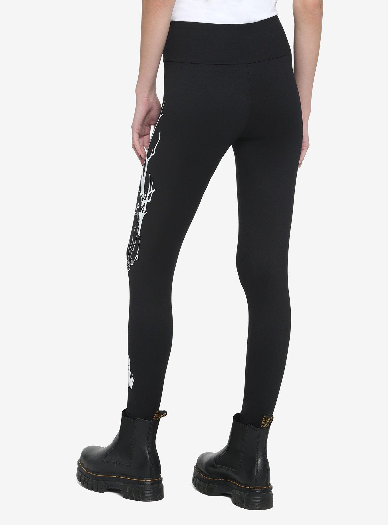 Her Universe Disney Hocus Pocus Binx Tombstone Leggings, BLACK, alternate