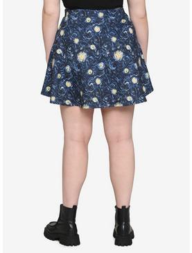 Starry Night O-Ring Zipper Skirt Plus Size, , hi-res