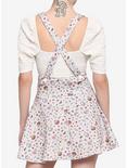 Ivory Cottagecore Lace-Up Suspender Skirt, MULTI, alternate