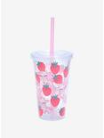 Strawberry Milk Pink Cow Acrylic Travel Cup, , alternate