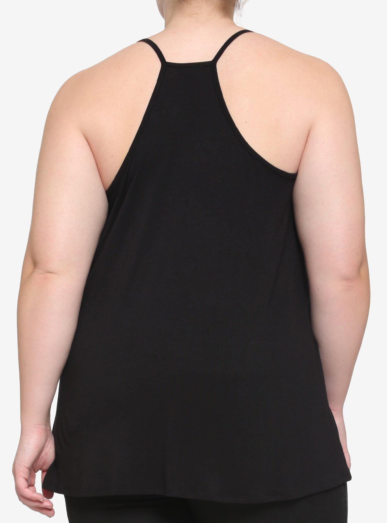 Salem Shark Bite Girls Tank Top Plus Size, BLACK, alternate