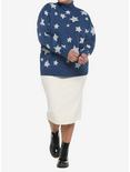 Coraline Star Oversized Turtleneck Girls Sweater Plus Size, MULTI, alternate