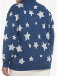 Coraline Star Oversized Turtleneck Girls Sweater Plus Size, MULTI, alternate
