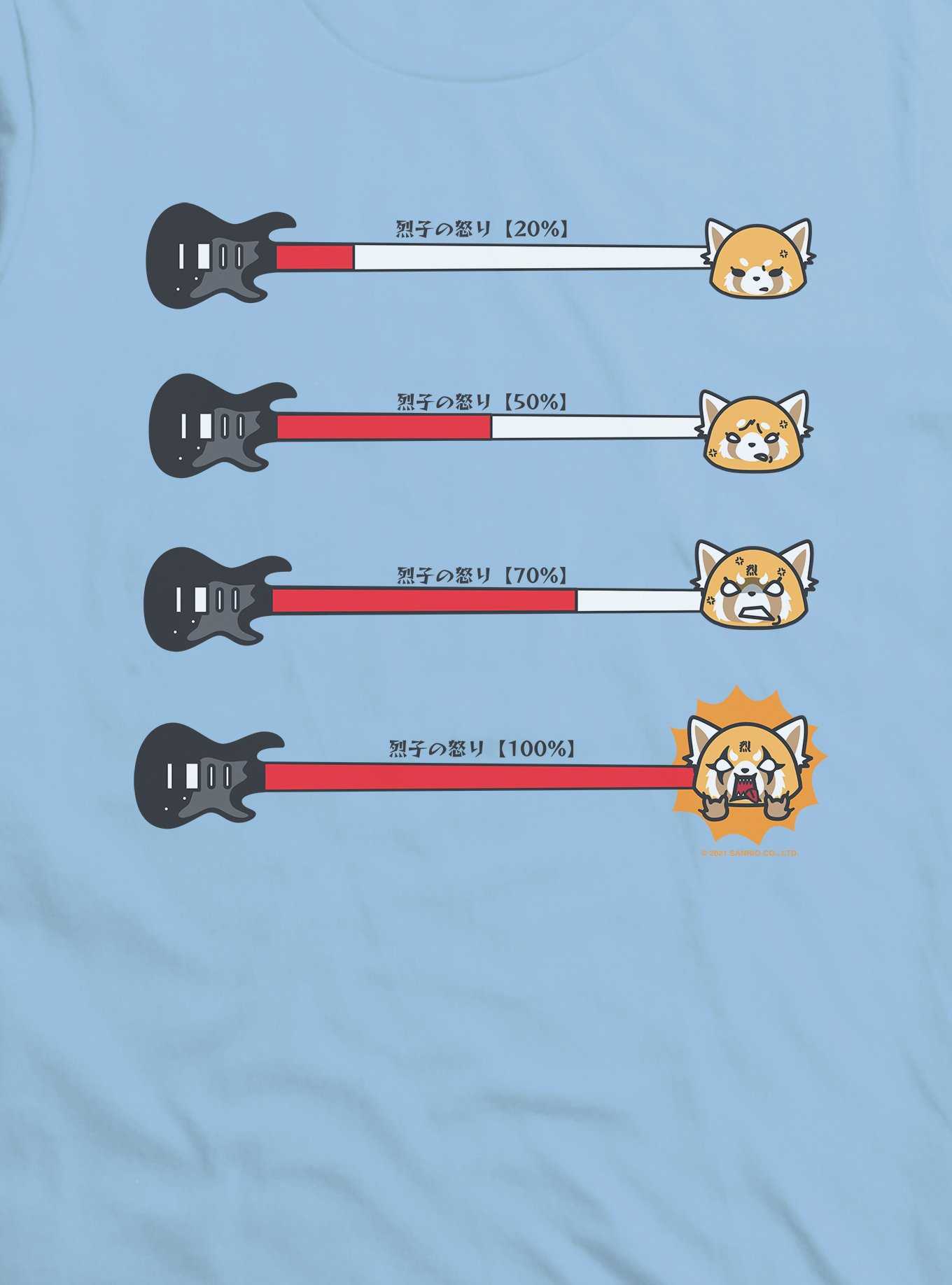 Aggretsuko Metal Anger Meter T-Shirt, , hi-res