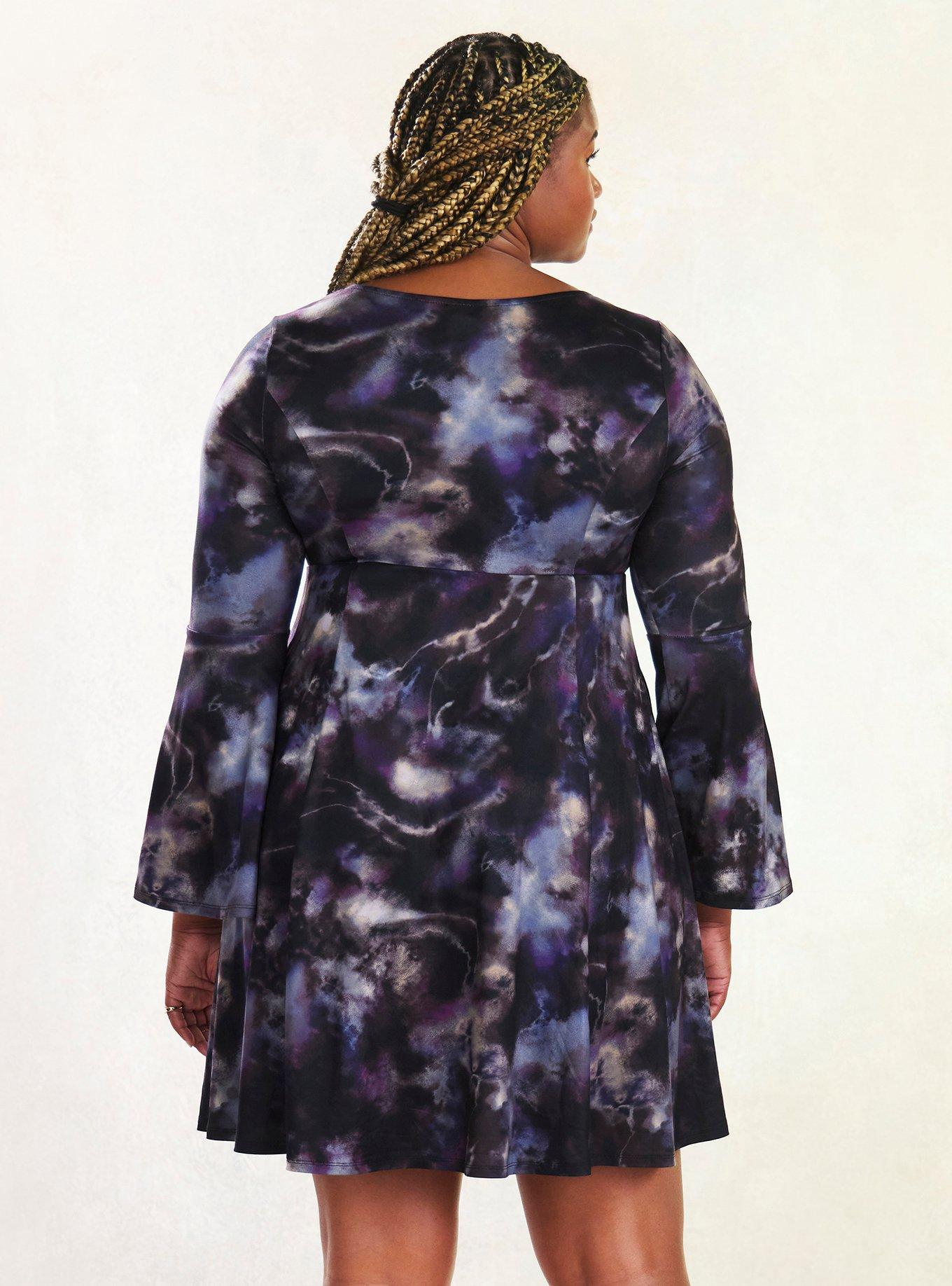 Her Universe Marvel WandaVision Agatha Tie-Dye Dress Plus Size, TIE DYE, alternate