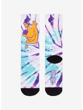Scooby-Doo! Blue & Purple Tie-Dye Crew Socks, , hi-res