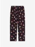 Harry Potter Chibi Characters Allover Print Sleep Pants - BoxLunch Exclusive, BLACK, alternate