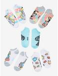Disney Alice In Wonderland Tie-Dye No-Show Socks 5 Pair, , alternate