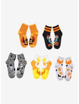 Disney Lilo & Stitch Halloween Ankle Socks 5 Pair, , hi-res