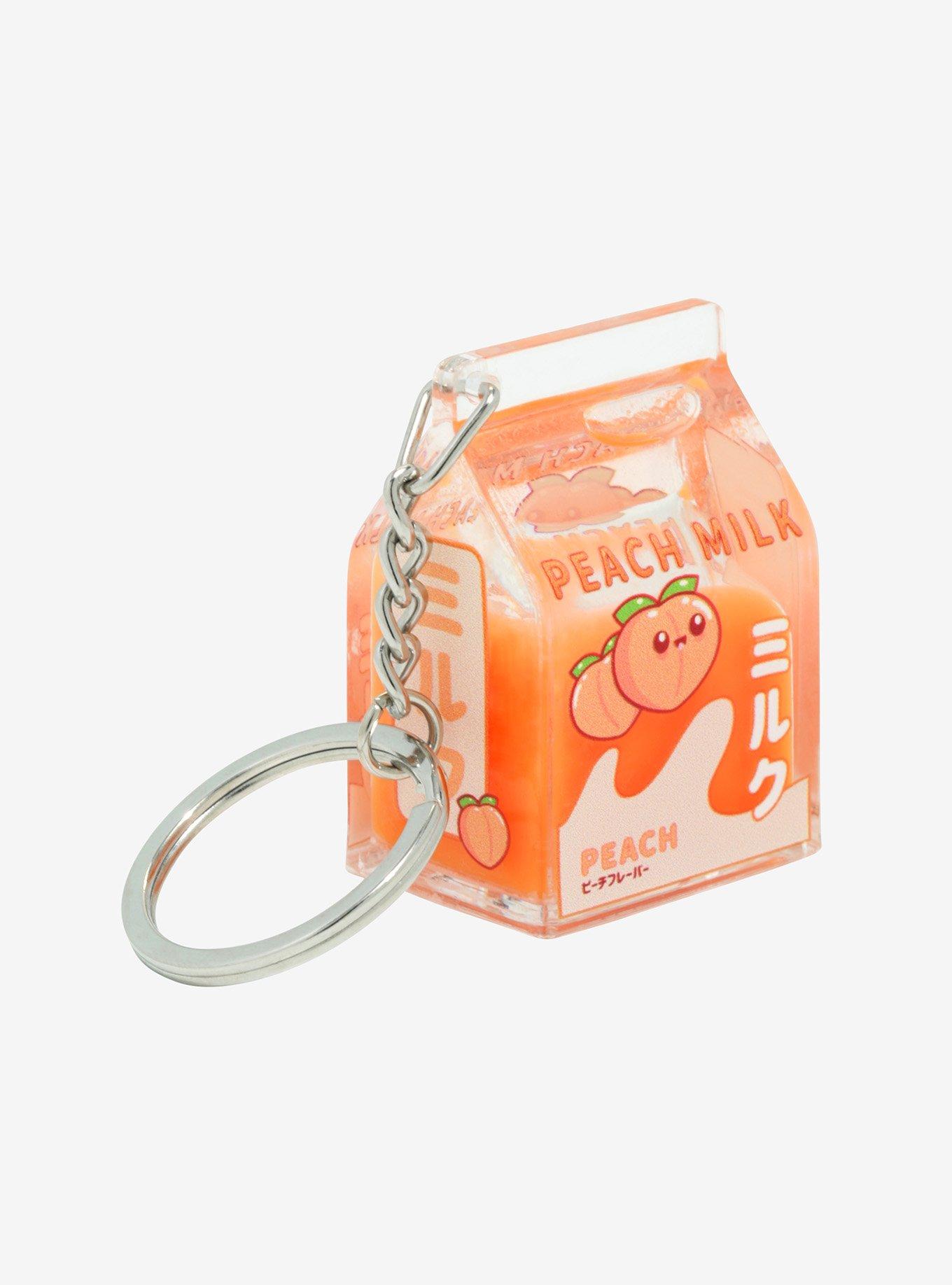 Peach Milk Carton Key Chain, , alternate