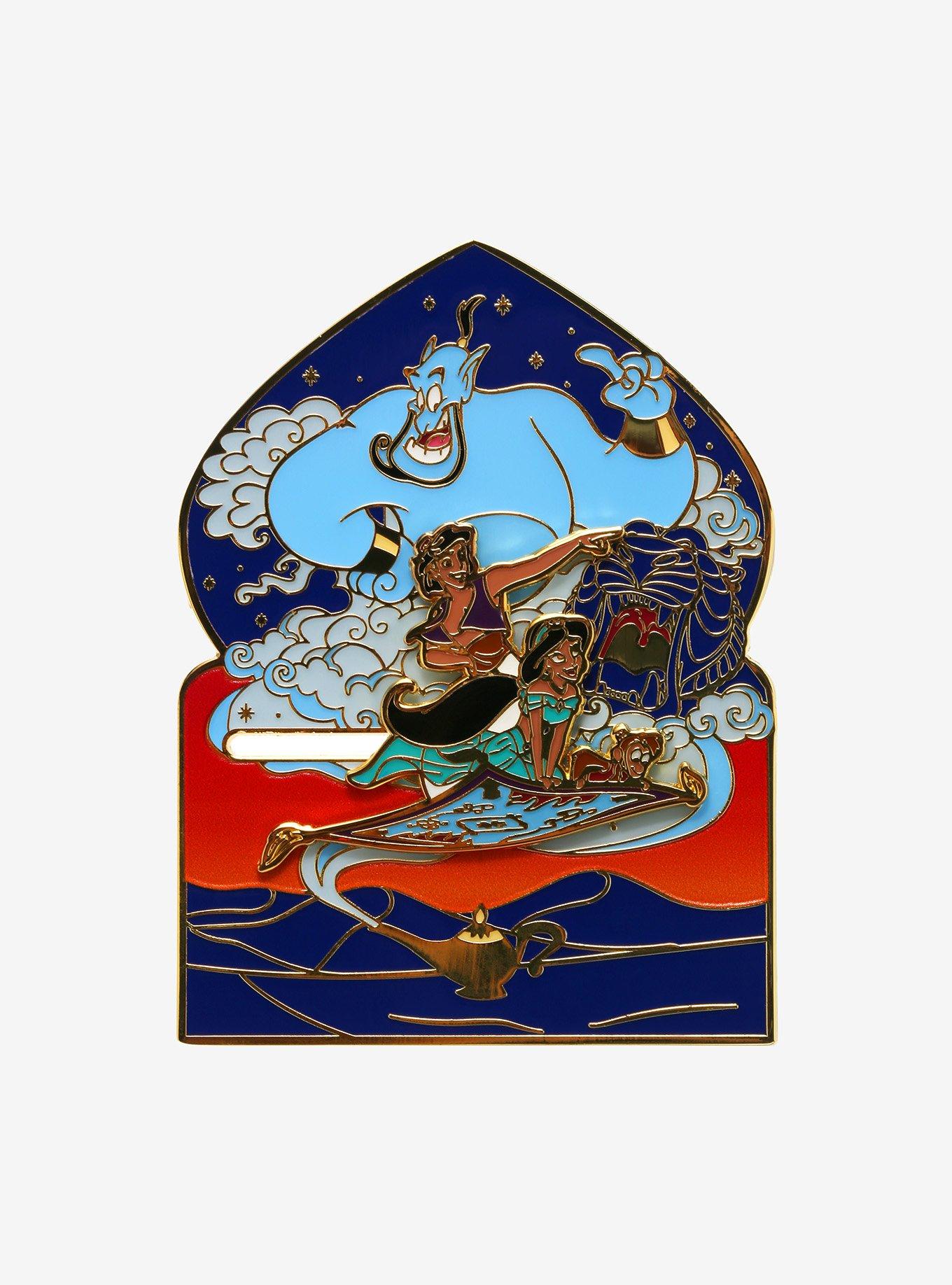 Loungefly Disney Aladdin Magic Carpet Ride Slider Enamel Pin, , alternate