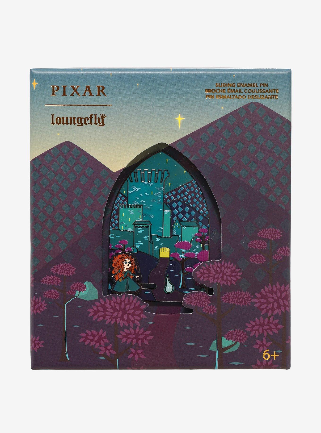 Loungefly Disney Pixar Brave Merida Castle Enamel Pin, , alternate