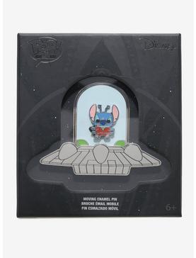 Loungefly Disney Lilo & Stitch Spaceship 3 Inch Sliding Enamel Pin, , hi-res