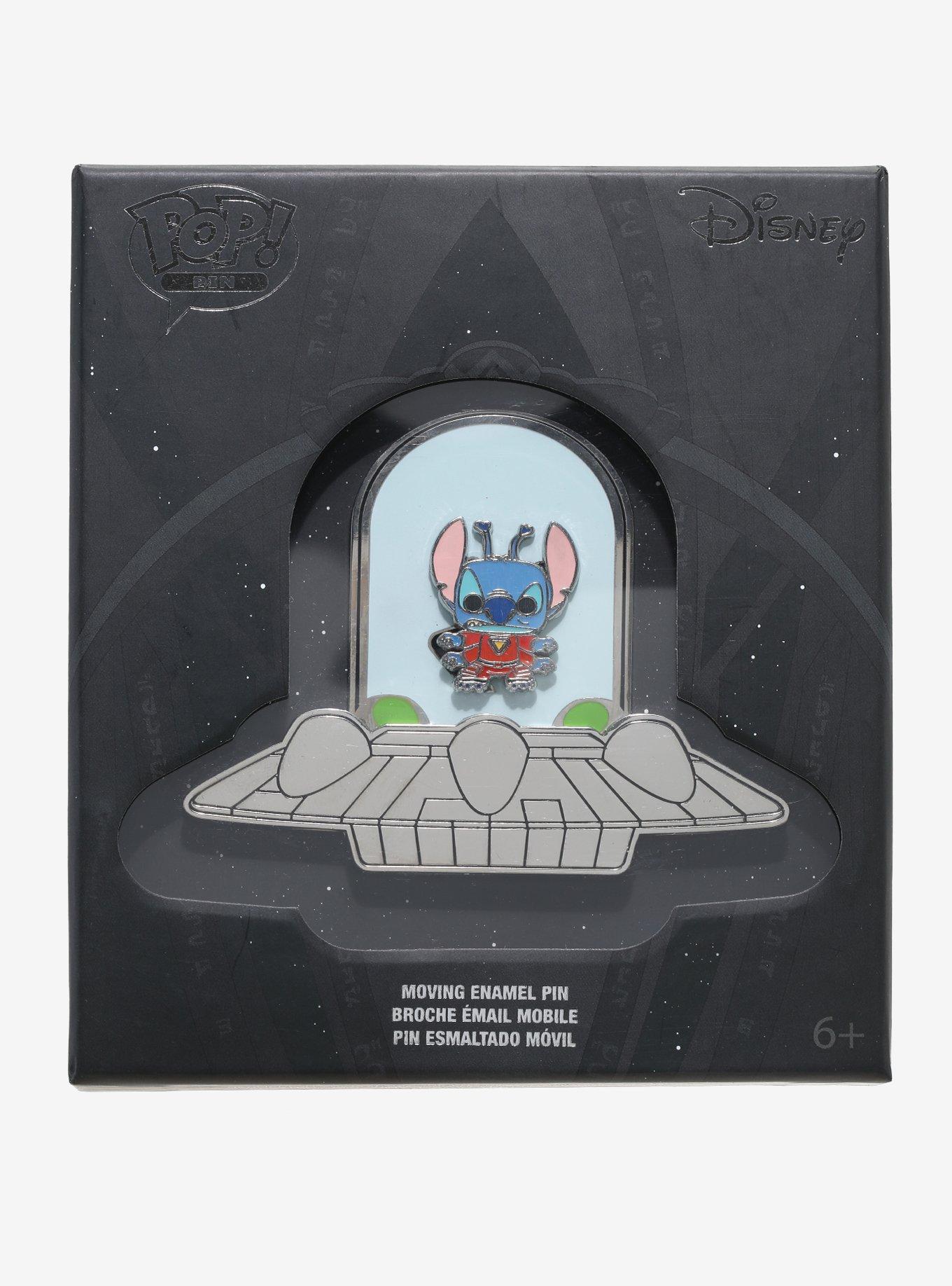 Loungefly Disney Lilo & Stitch Spaceship 3 Inch Sliding Enamel Pin, , alternate
