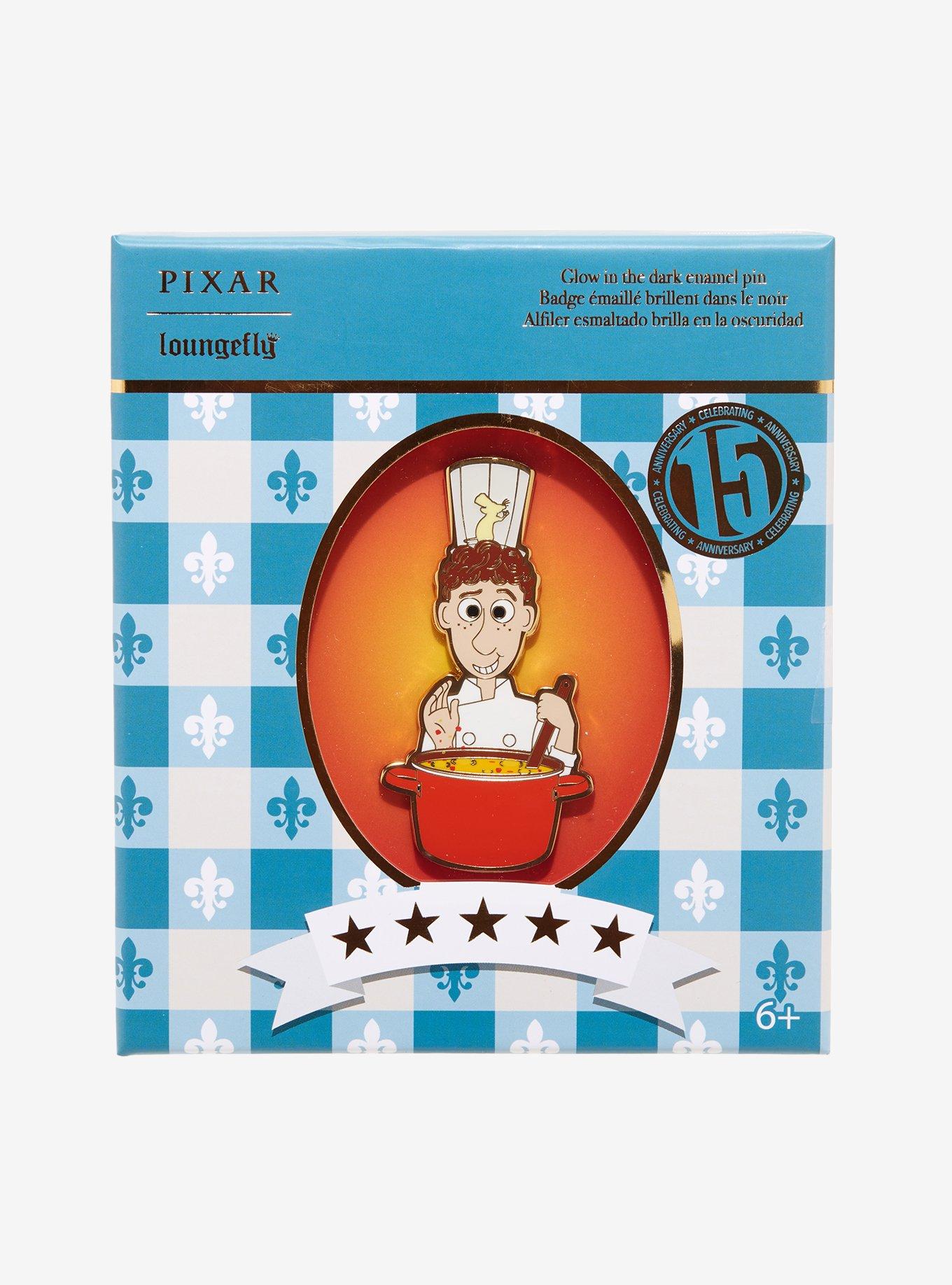 Loungefly Disney Pixar Ratatouille Linguini Glow-In-The-Dark 3 Inch Enamel Pin, , alternate