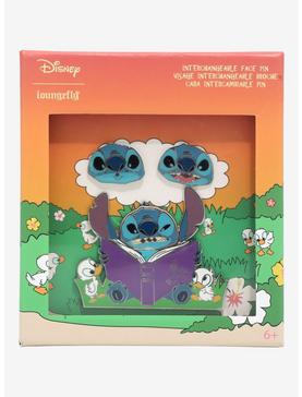 Loungefly Disney Lilo & Stitch Interchangeable Face Enamel Pin, , hi-res