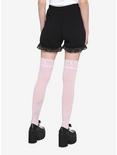 Black Lace Bloomer Shorts, BLACK, alternate