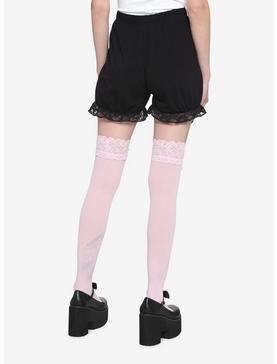 Black Lace Bloomer Shorts, , hi-res