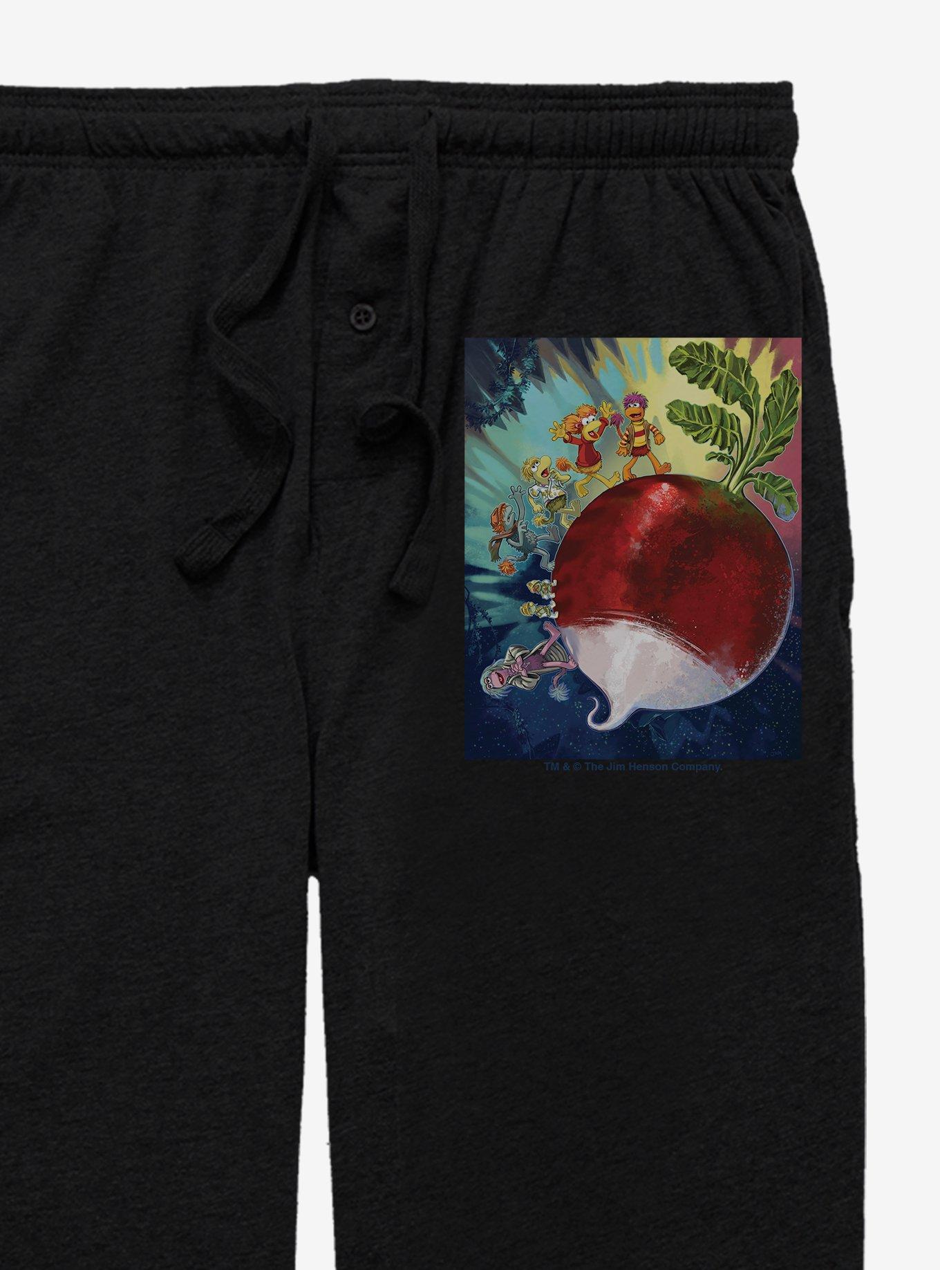 Jim Henson's Fraggle Rock All The Beets Pajama Pants, BLACK, alternate