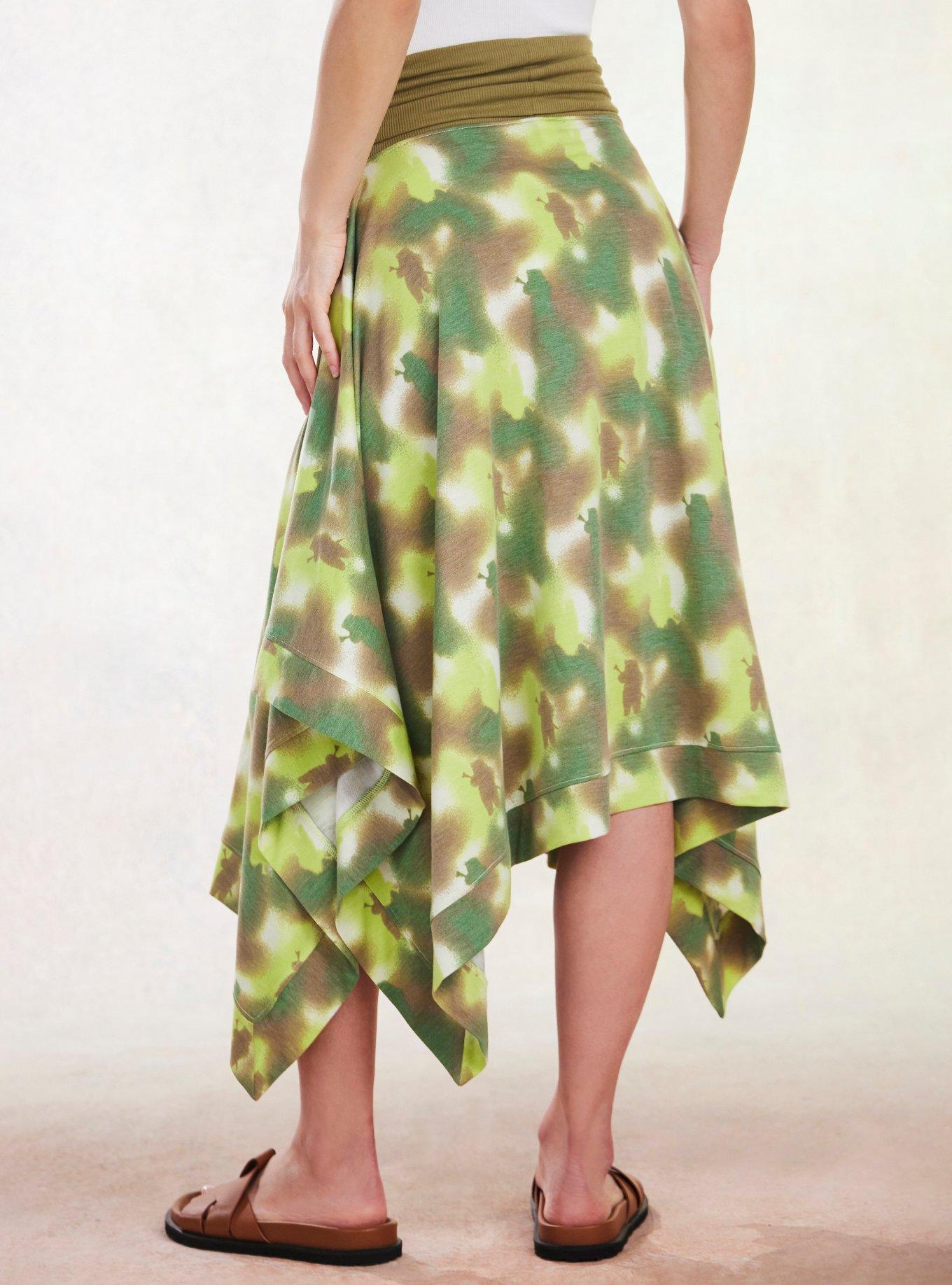 Her Universe Star Wars Leia Endor Skirt Poncho, CAMO-GREEN, alternate