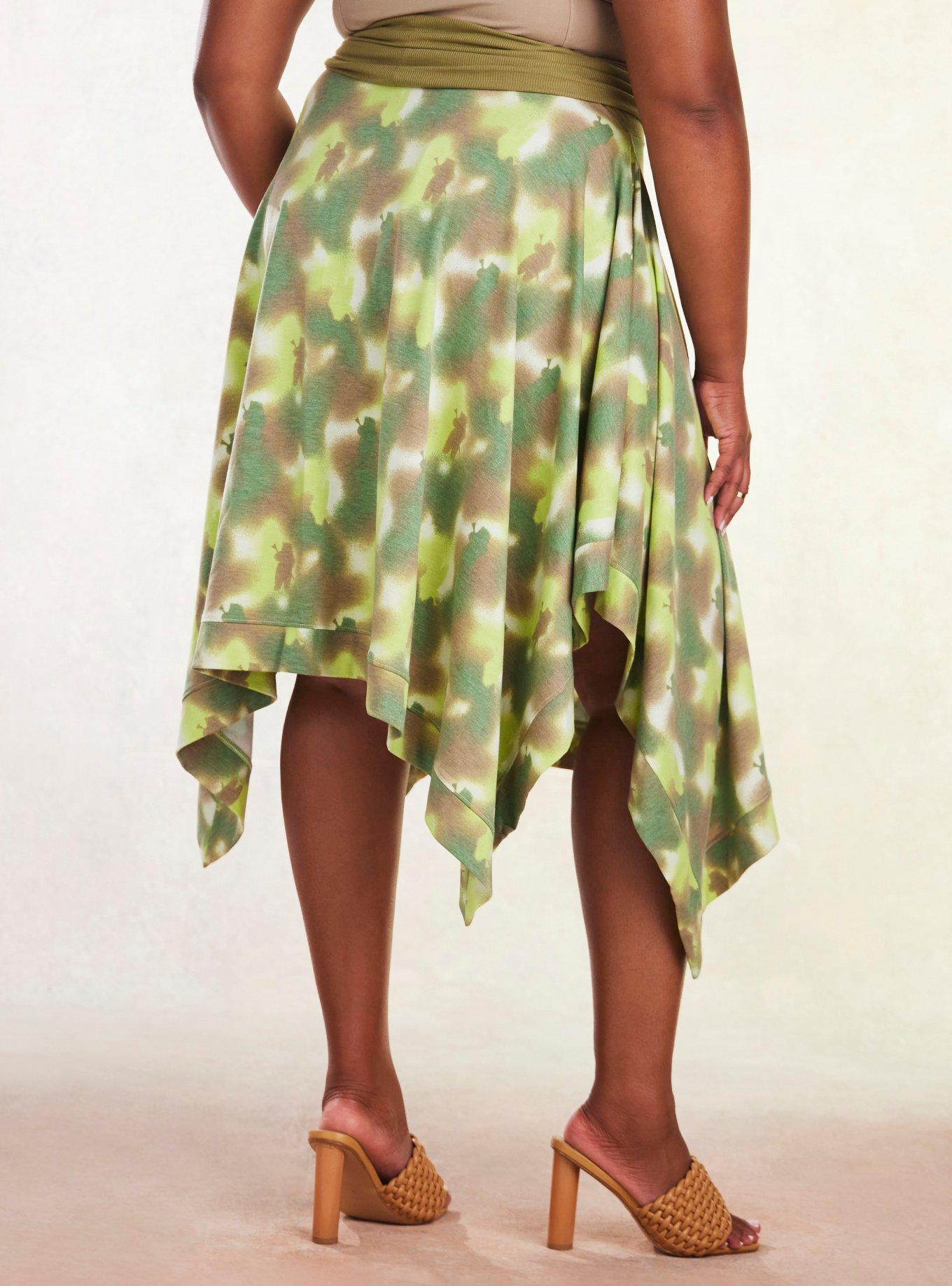 Her Universe Star Wars Leia Endor Skirt Poncho Plus Size, CAMO-GREEN, alternate