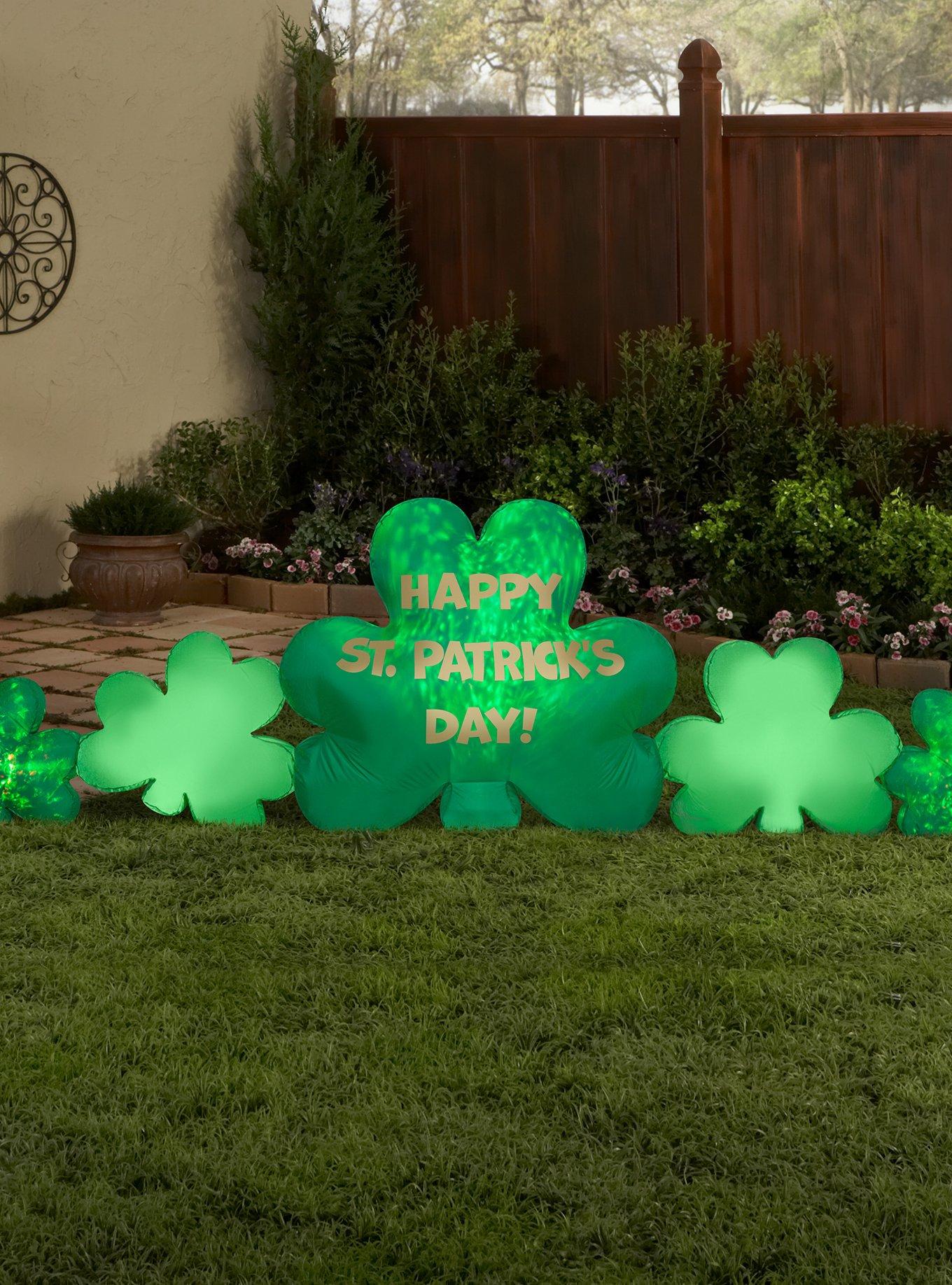 Airblown Inflatable Kaleidoscope St. Patrick's Day Cluster of Clovers, , alternate