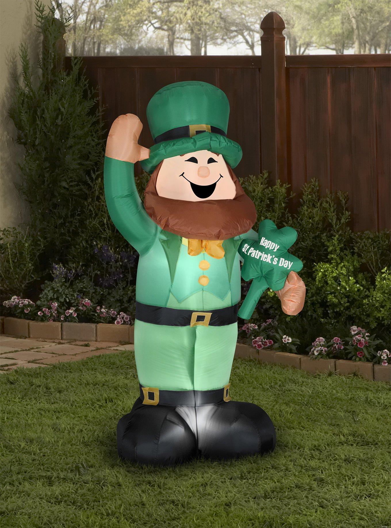Airblown Inflatables St. Patrick's Day Leprechaun, , alternate