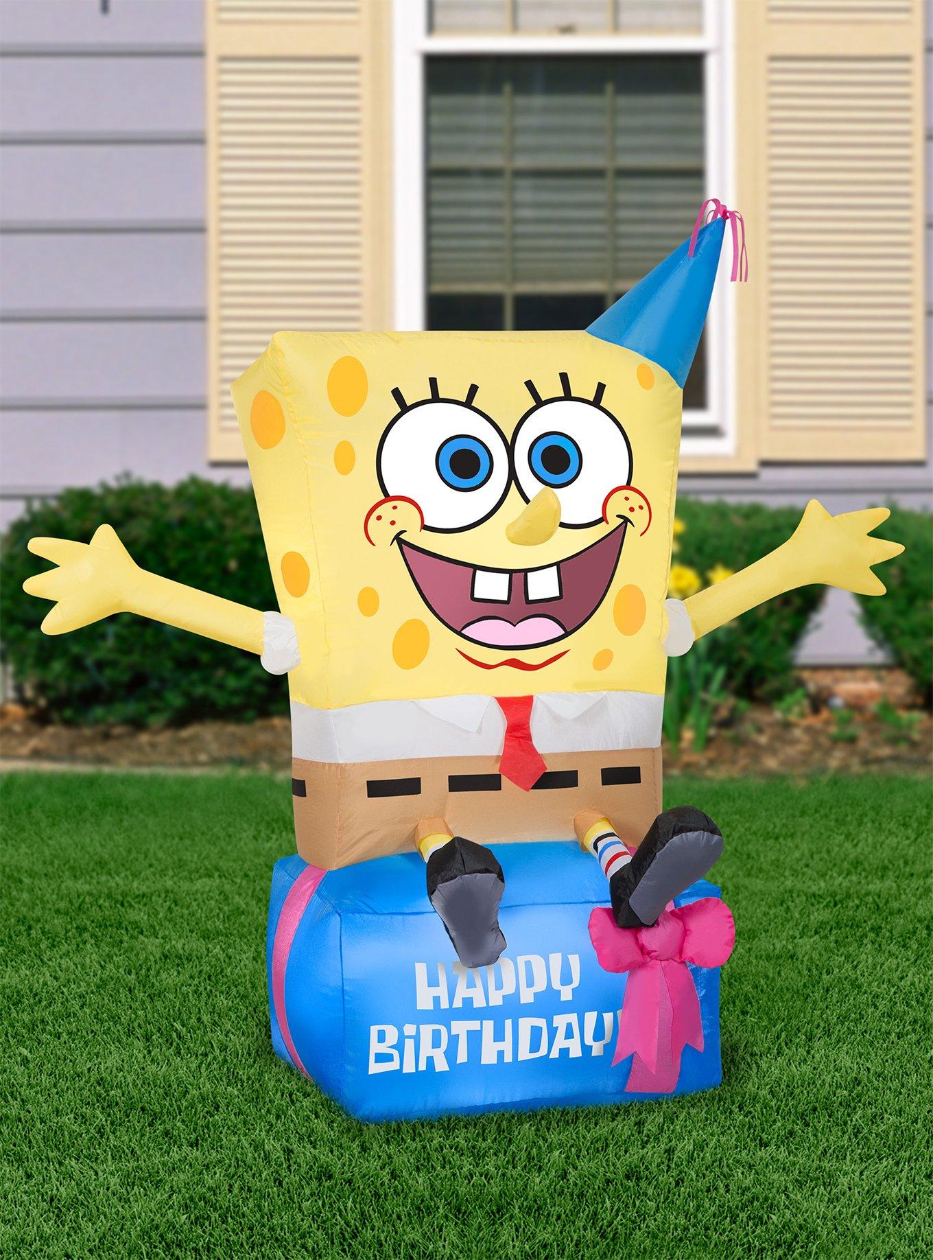 SpongeBob SquarePants Airblown Inflatable SpongeBob on Birthday Present, , alternate