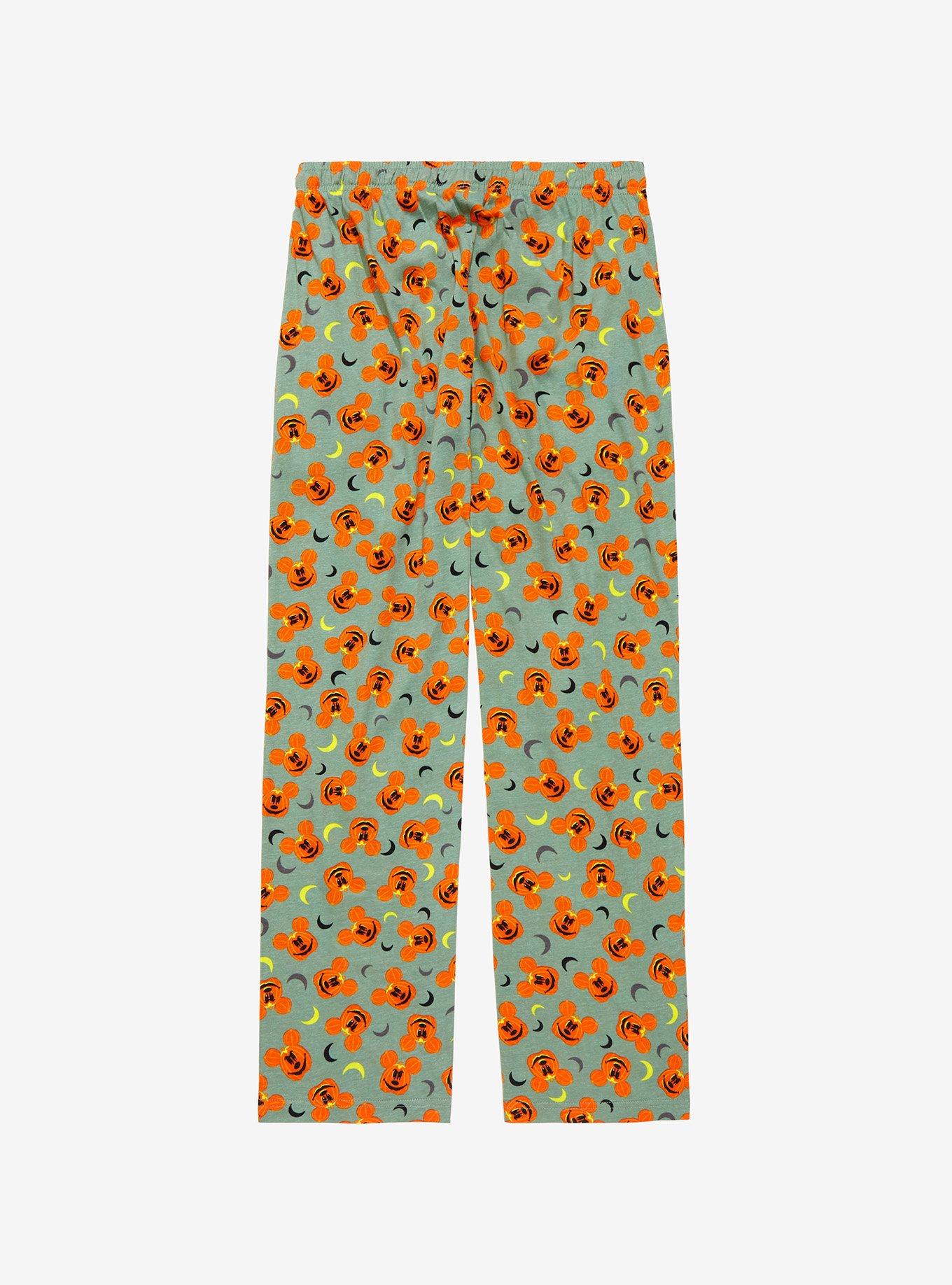 Disney Mickey Mouse Jack-O&rsquo;Lantern Allover Print Sleep Pants - BoxLunch Exclusive, SAGE, alternate