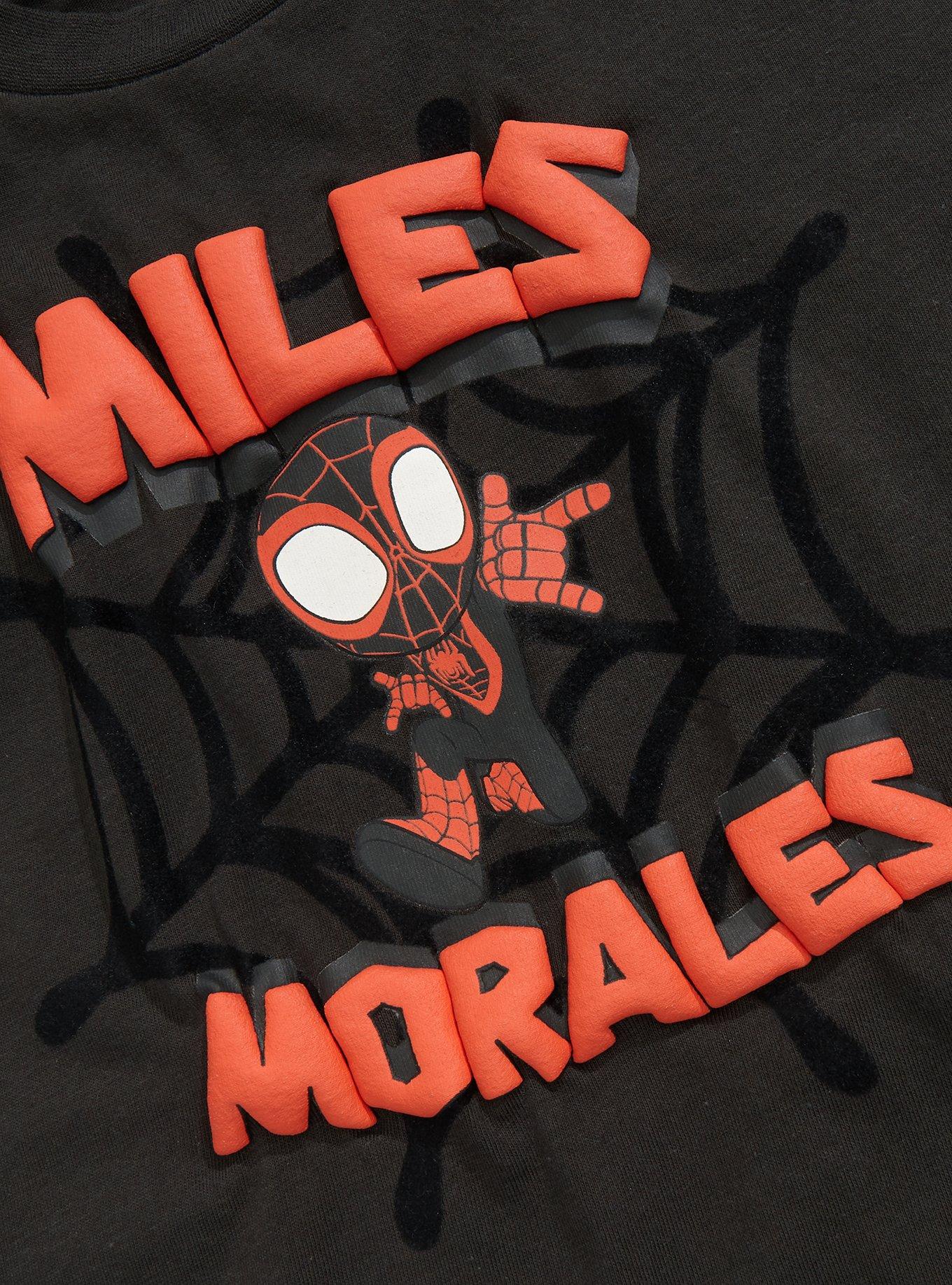 Marvel Spider-Man Miles Morales Web Toddler T-Shirt - BoxLunch Exclusive, BLACK, alternate