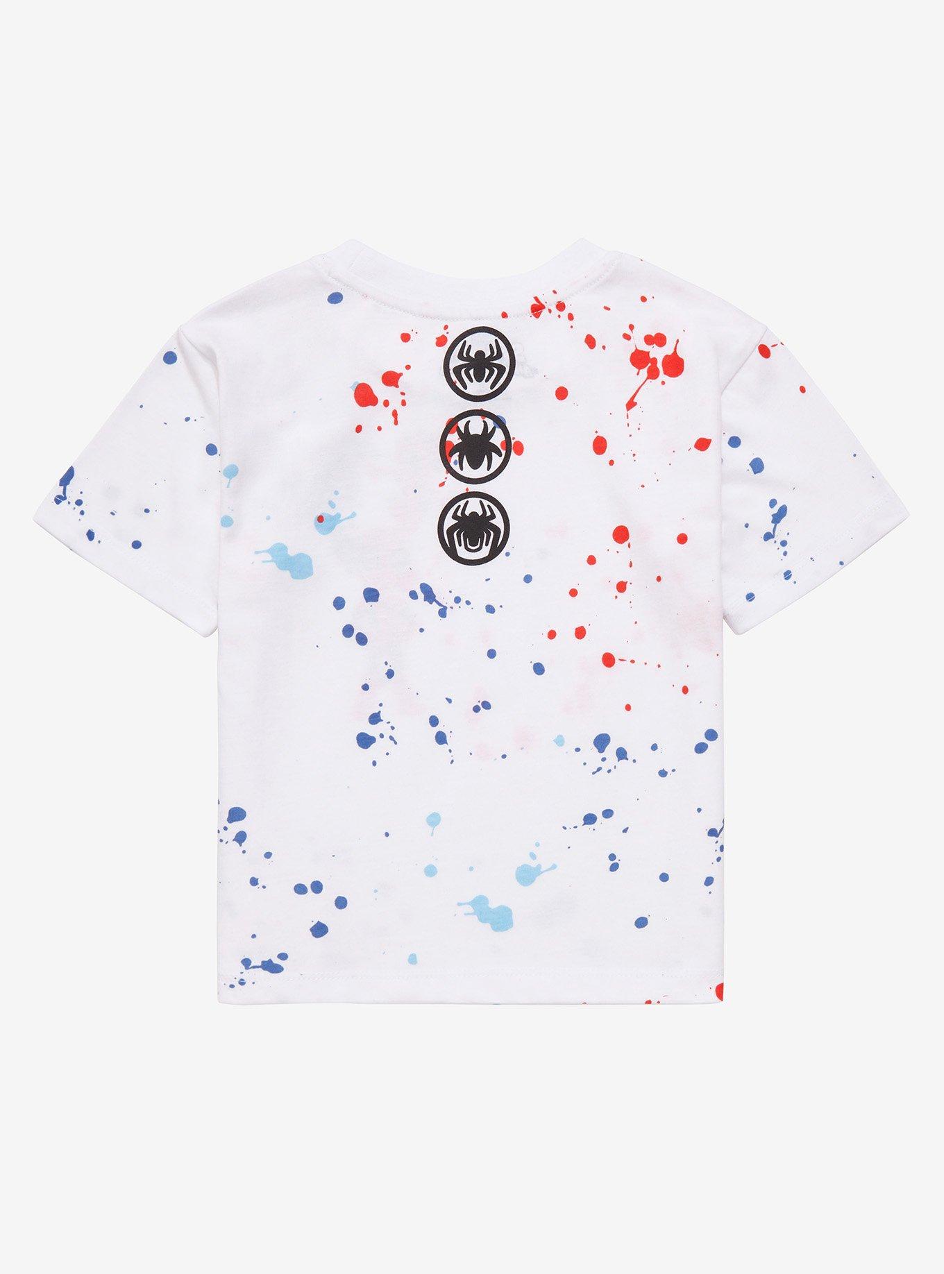 Marvel Spider-Man Chibi Spider Family Toddler T-Shirt - BoxLunch Exclusive, PAINT SPLATTER, alternate