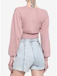 Pink Corset Girls Crop Sweatshirt, PINK, alternate