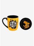 Dragon Ball Z Goku Ink Blot Mug With Coaster Lid, , alternate