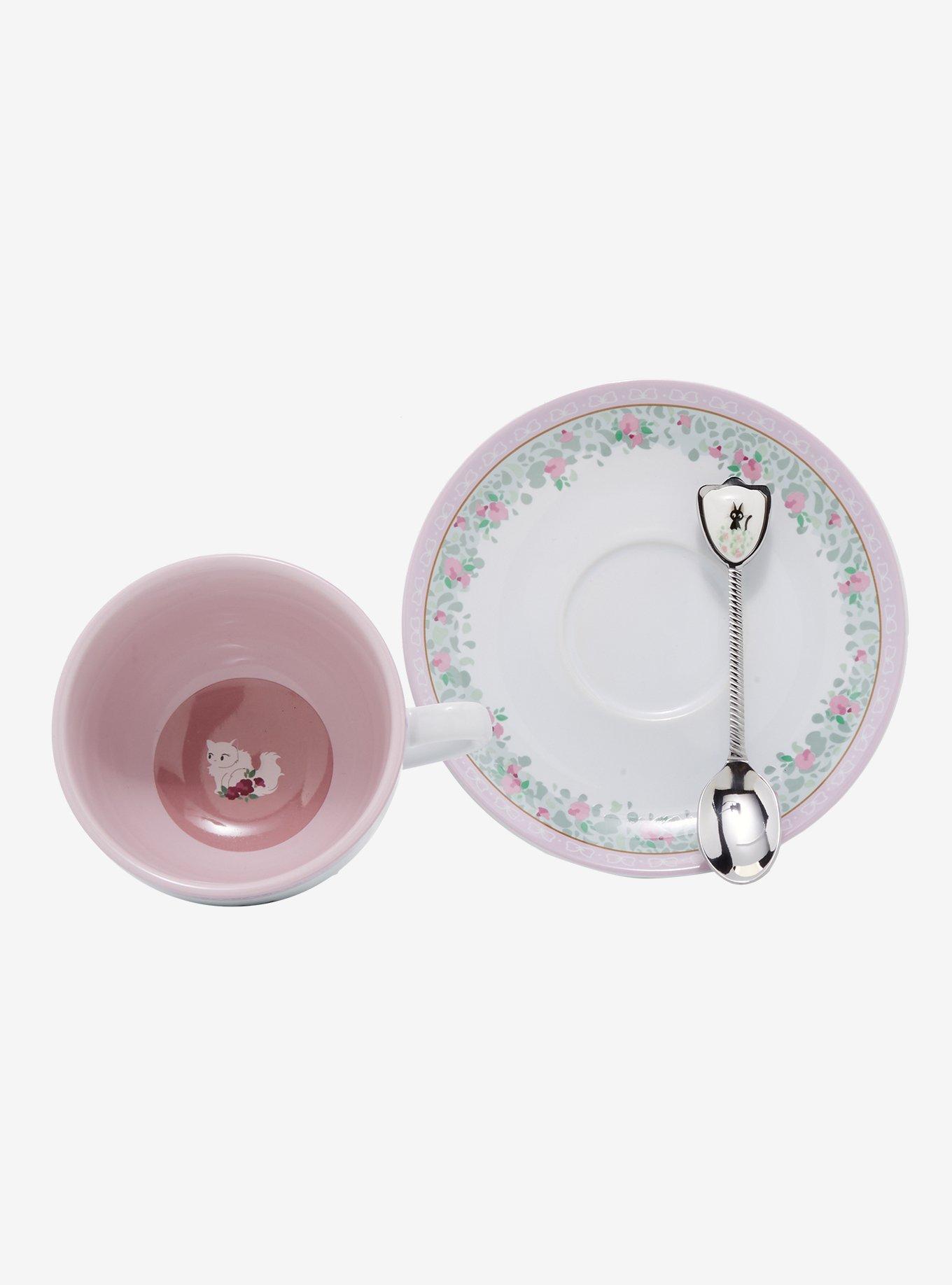 Studio Ghibli Kiki&rsquo;s Delivery Service Jiji Teacup & Spoon Set - BoxLunch Exclusive , , alternate