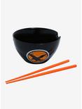 Haikyu!! Karasuno Crows Logo Ramen Bowl with Chopstick Set, , alternate