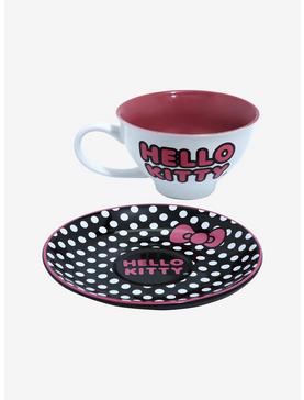 Sanrio Hello Kitty Polka Dot Teacup & Saucer, , hi-res