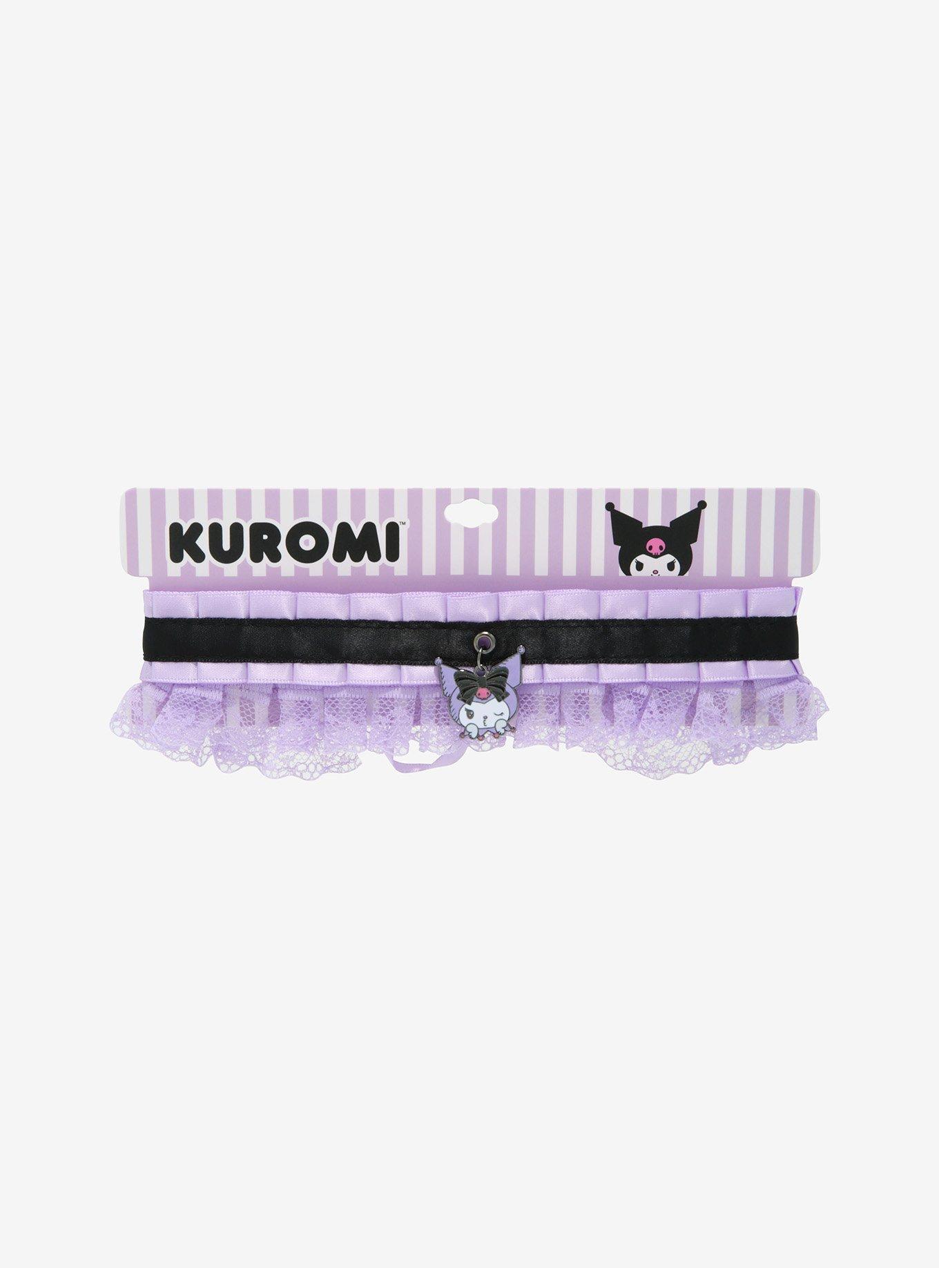 Kuromi Lolita Lavender Lace Choker, , alternate
