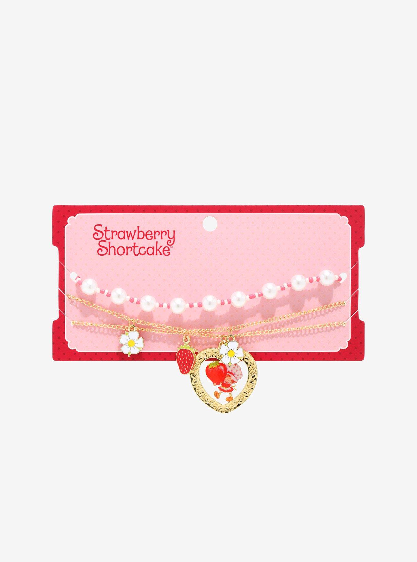 Strawberry Shortcake Heart Bead Necklace Set, , alternate