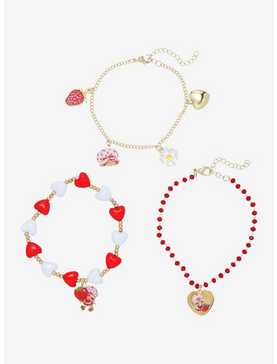 Strawberry Shortcake Heart Charm Bracelet Set, , hi-res