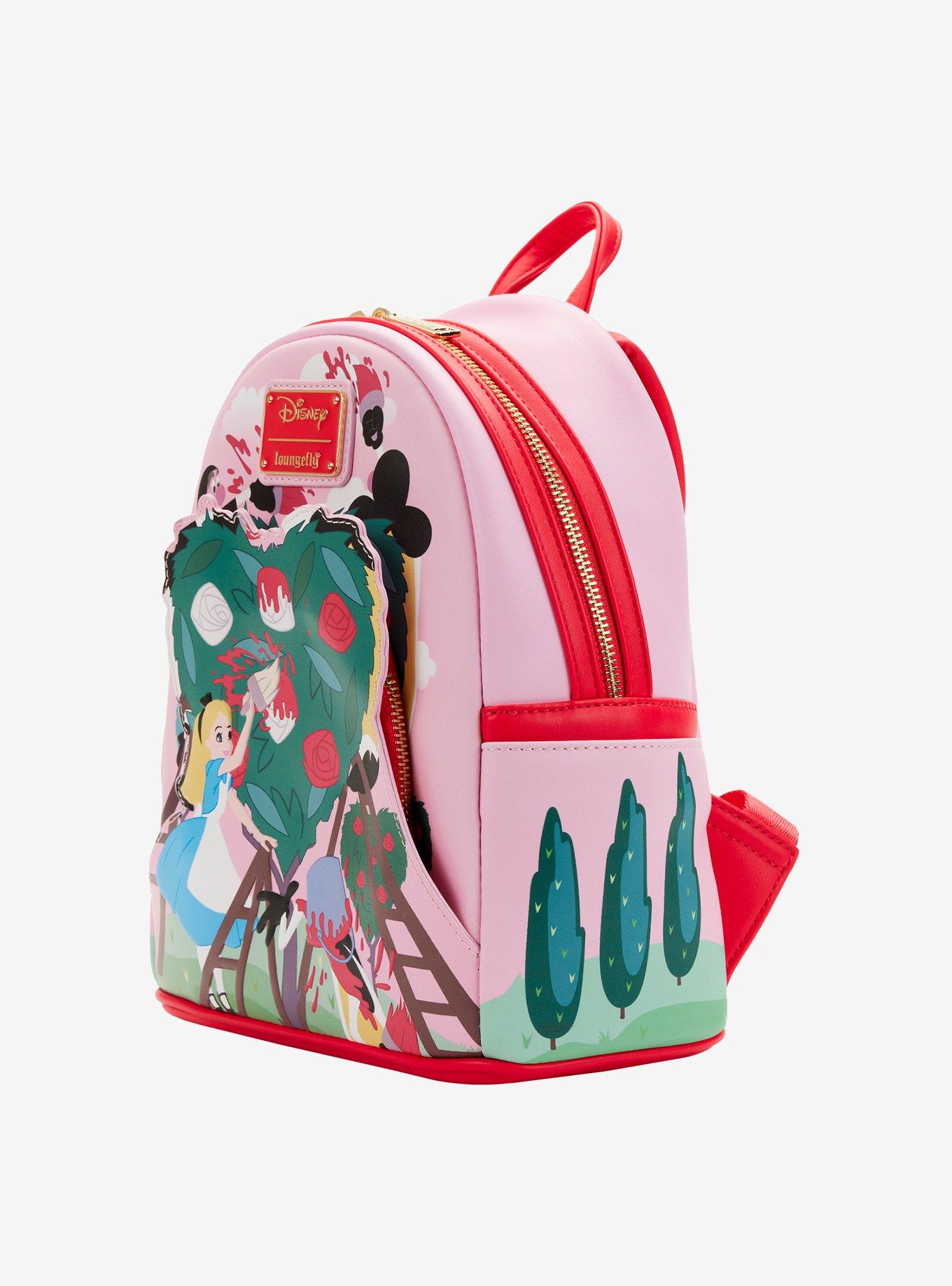 Loungefly Disney Alice In Wonderland Painting Roses Mini Backpack, , alternate