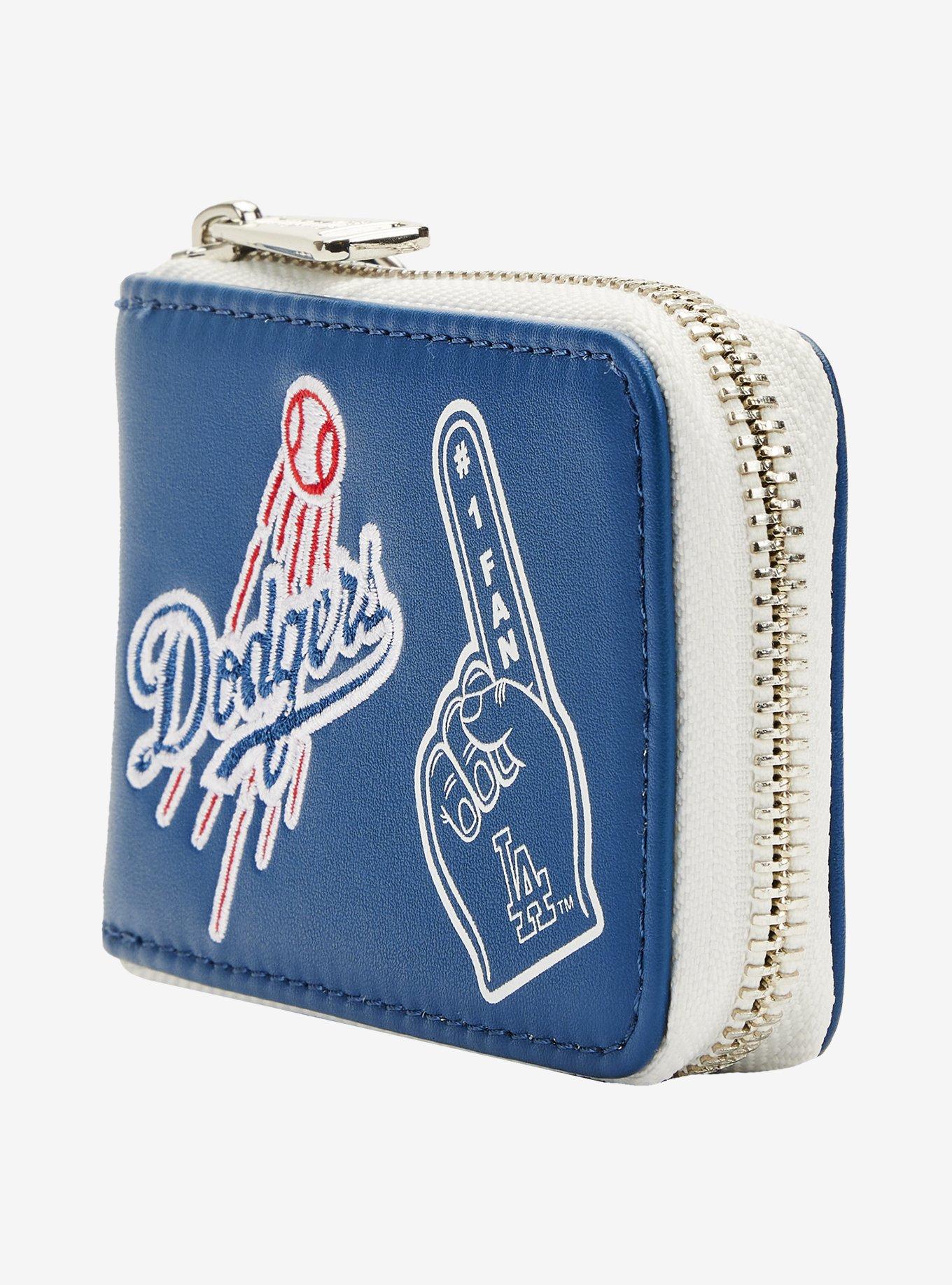 Loungefly MLB Los Angeles Dodgers Icons Mini Zipper Cardholder Wallet, , alternate