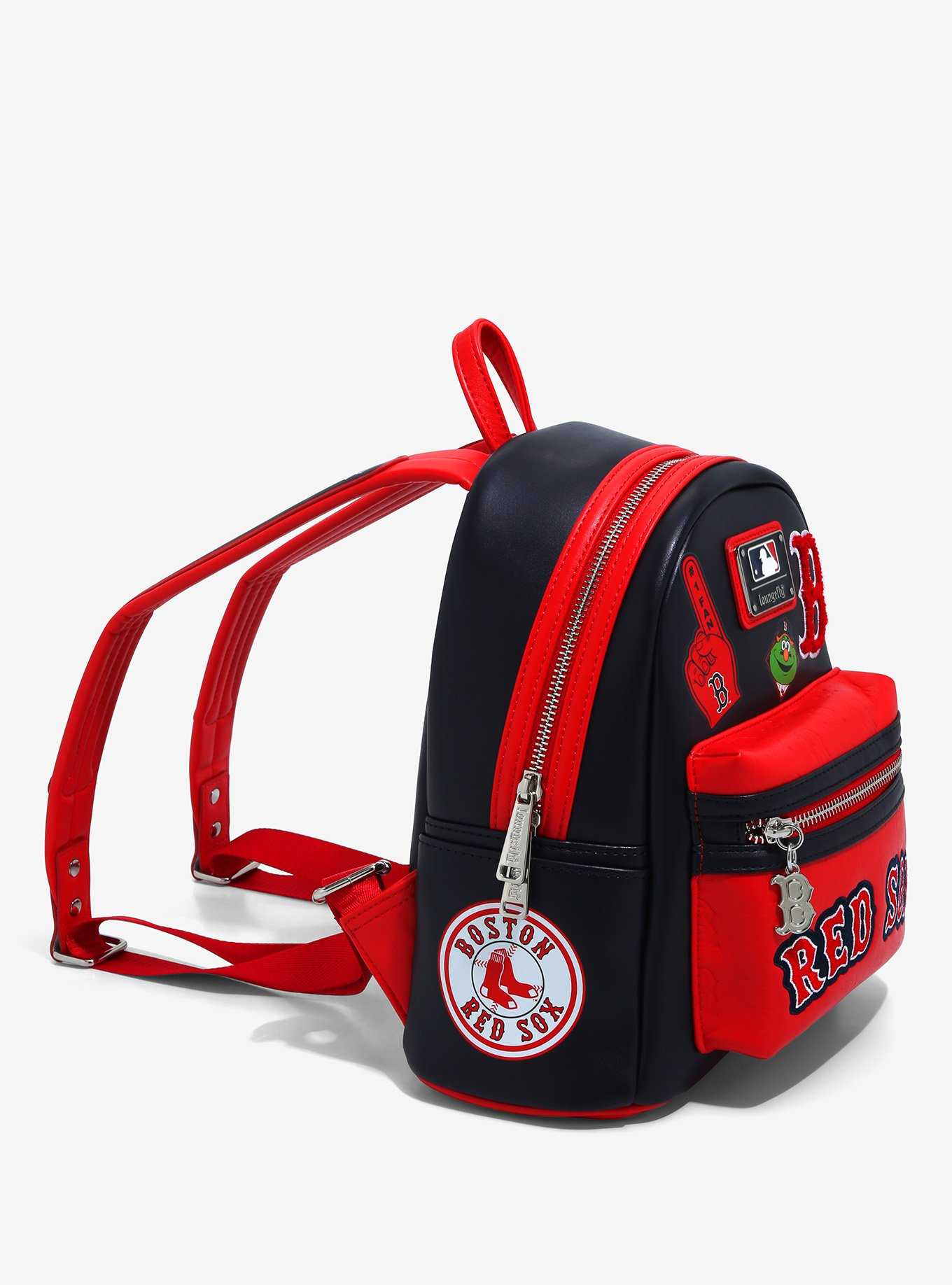 Loungefly MLB Red Sox Patches Mini Backpack, , hi-res
