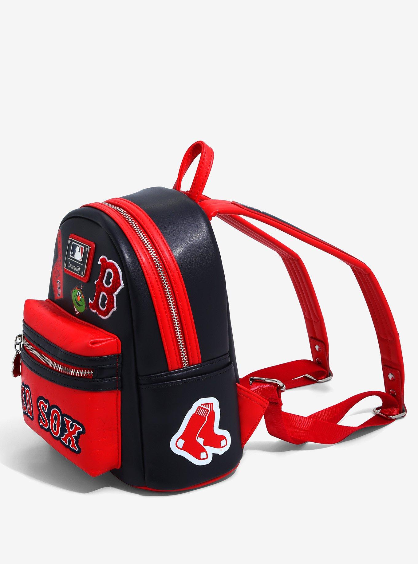 Loungefly MLB Red Sox Patches Mini Backpack, , alternate