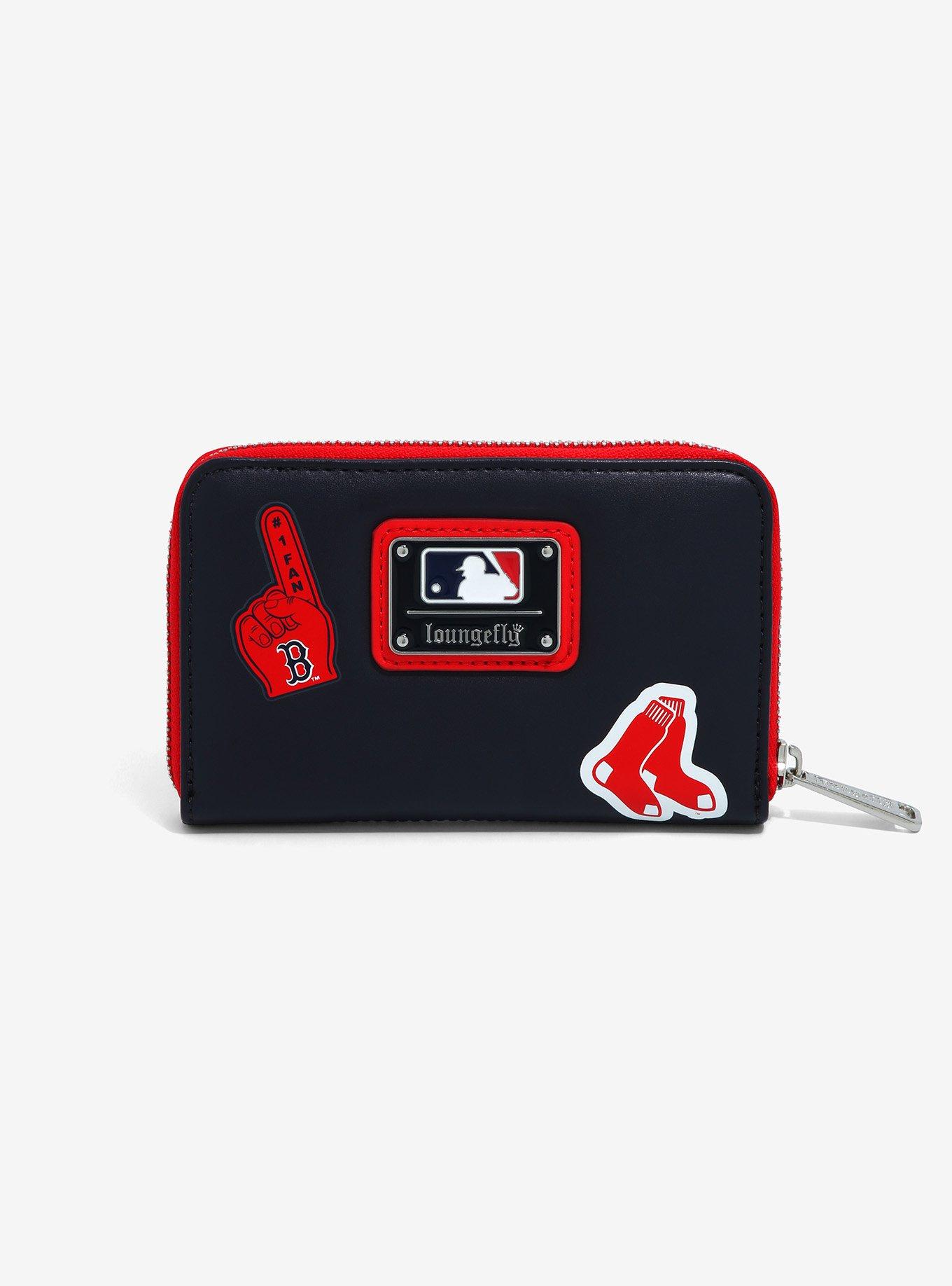 Loungefly MLB Red Sox Patches Zipper Wallet, , alternate
