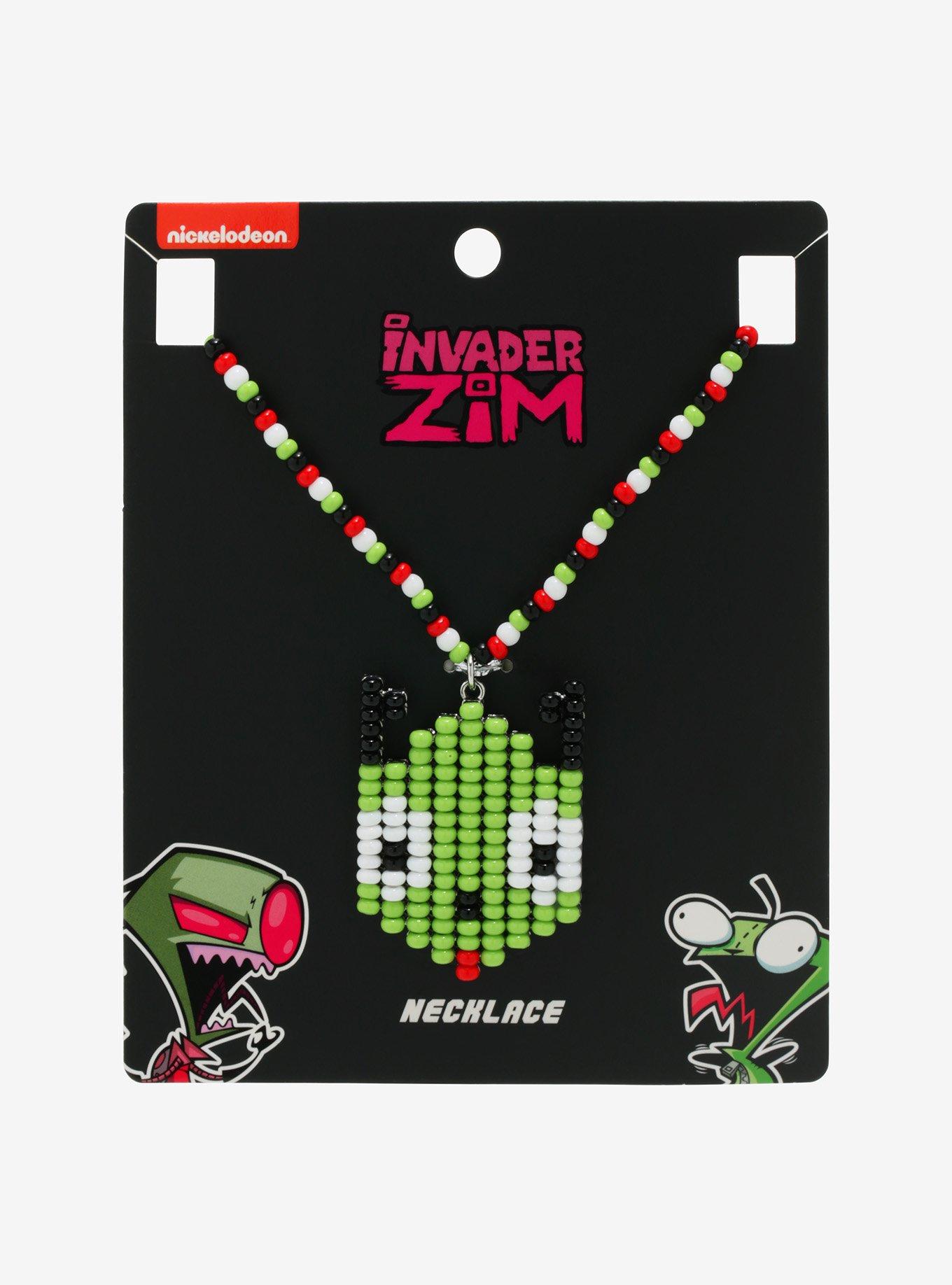 Invader Zim GIR Beaded Necklace, , alternate