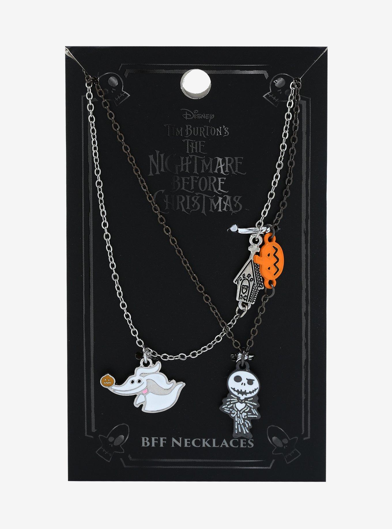 The Nightmare Before Christmas Jack & Zero Charms Best Friend Necklace Set, , alternate