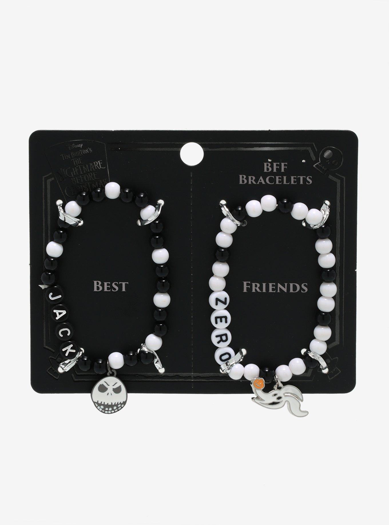 The Nightmare Before Christmas Jack & Zero Best Friend Beaded Bracelet Set, , alternate