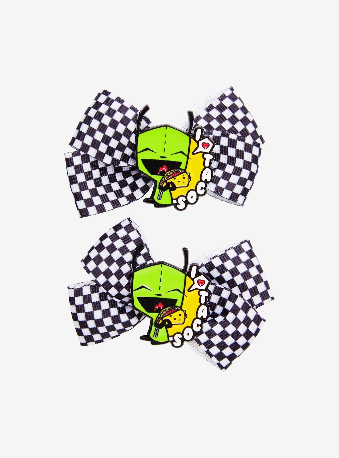 Invader Zim GIR Tacos Hair Bow Set, , alternate