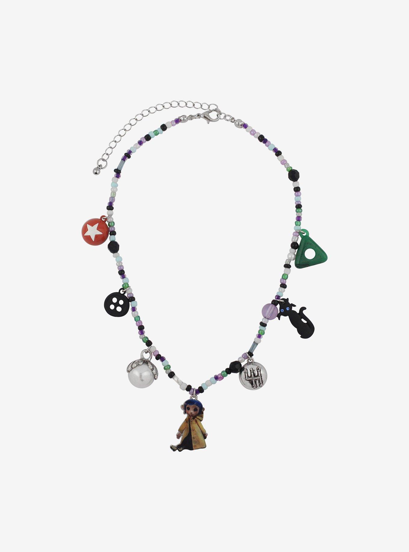 Coraline Charms Beaded Necklace, , alternate